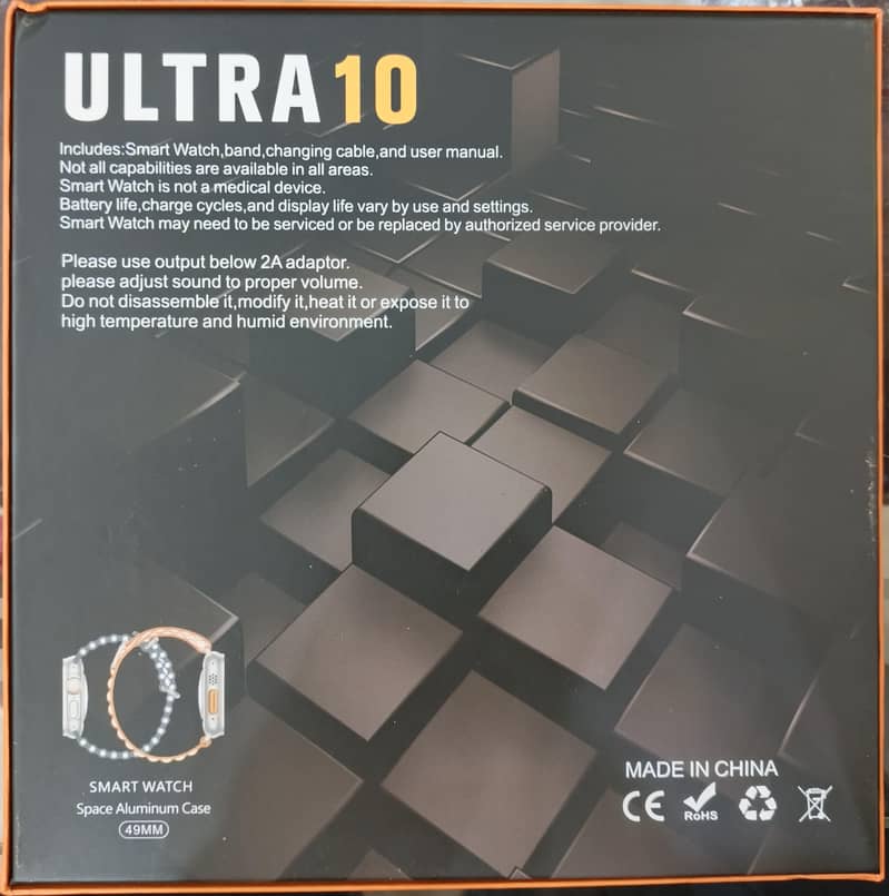 ULTRA SMART WATCH 2 WITH 10 STRAPS ONLY OPEN BOX 5