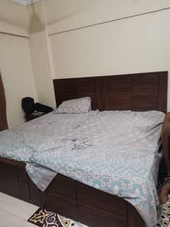 both are neet clean bed with out mattress each bed 10500