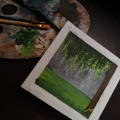 Handmade Oil Painting | 8x8 inches | Nature Wall Art