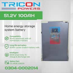 Lithium Battery 51.2V 100Ah Brand new With 5 Years Warranty
