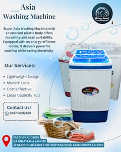 Asia Washing Machine with Rustproof Plastic Body