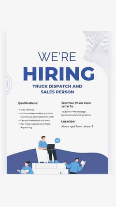NEED SALES AGENT FOR TRUCK DISPATCHING