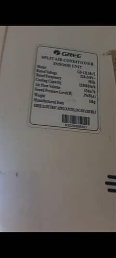1 ton  split AC in good condition is available for sale