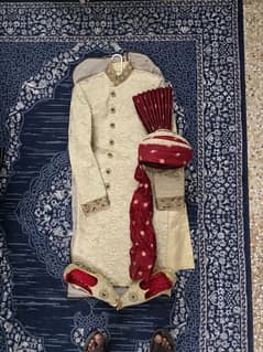 Sherwani khussa kulla for sale. used once only for function.
