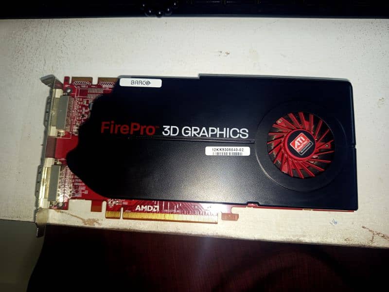 Amdfirepro Barca mxrt 5450 graphics card 1gb DDR 5 in mint condition 0