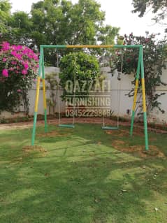 Fiber slide swing play unit for park swing seesaw jhola garden outdoor