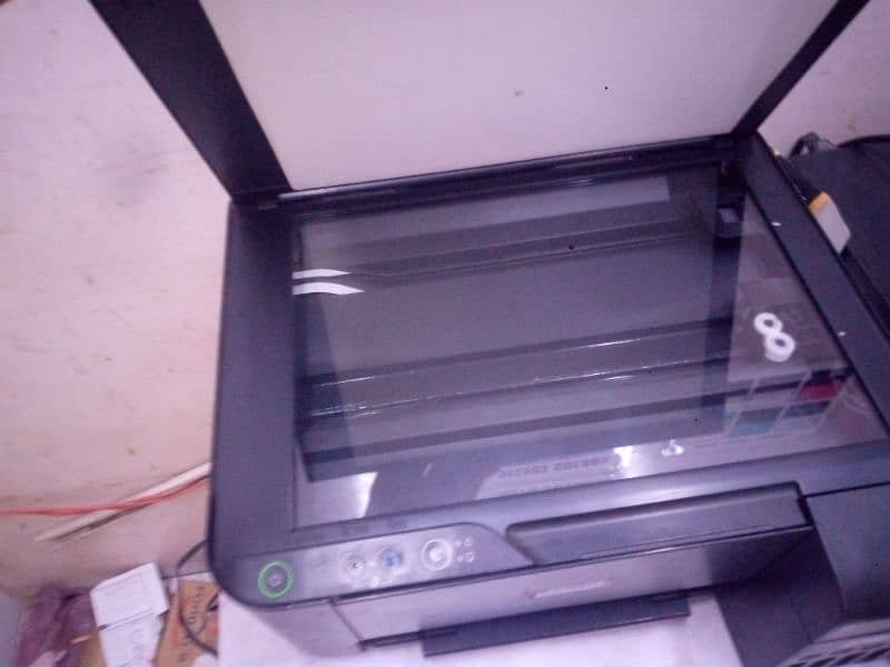 Computer and 4 color printer setup 1