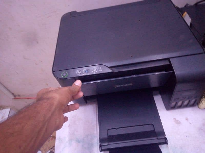 Computer and 4 color printer setup 4