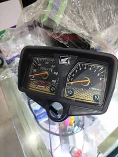 125 speedometer Black colour