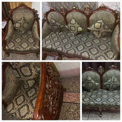 newly buy shisham wood sofa Set for sell.