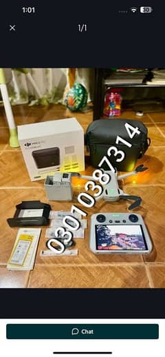 DJI Mini 3 Pro drone combo packing گڈ کنڈیشن