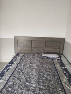 Double bed with matress only 4 months used made on order bed