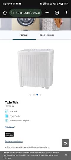 Haier washing machine