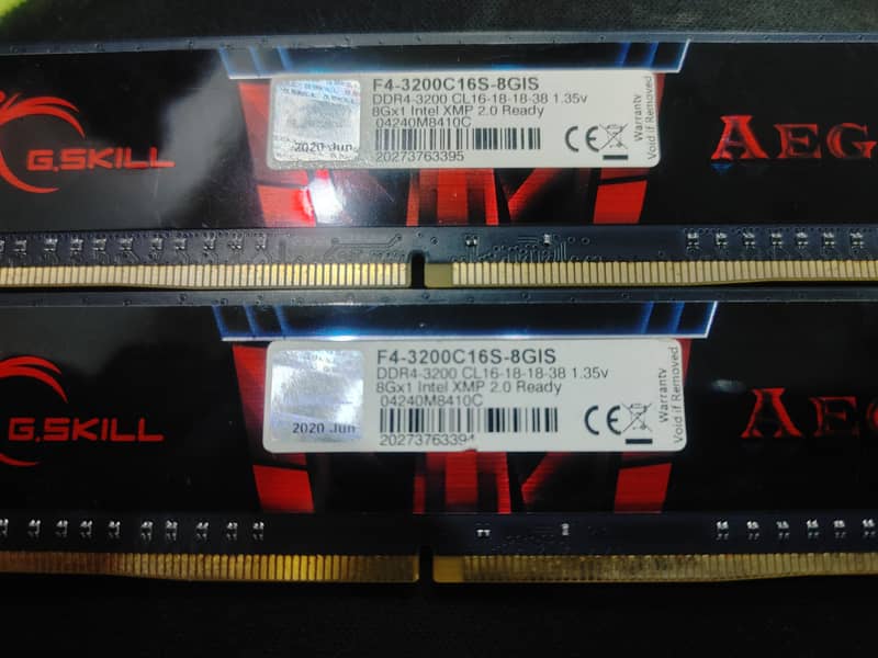 DDR 4 RAM 8 GB X2 3200HMZ 3