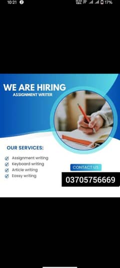 hand Writing assignment