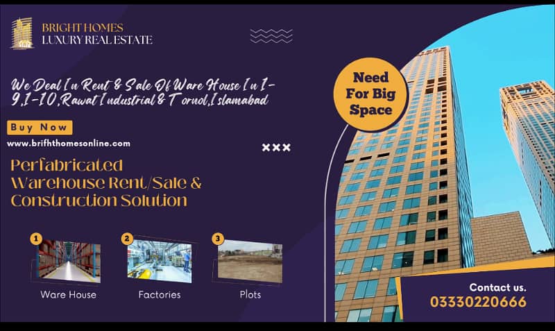 I-10 Main Road Plot with Building for Sale Best Location 12