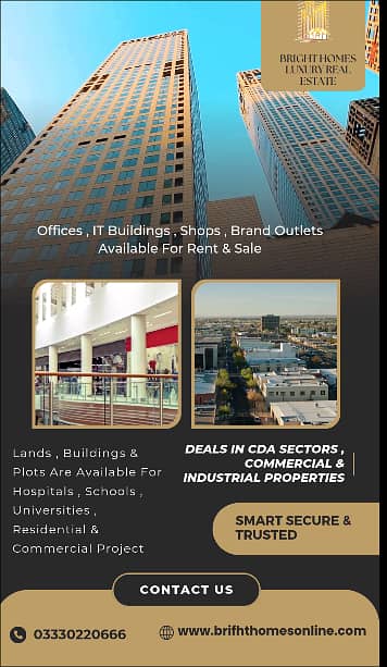 I-10 Main Road Plot with Building for Sale Best Location 14