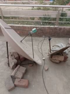satellite dish with recever