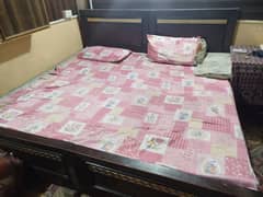 Brown Bed With Mattress