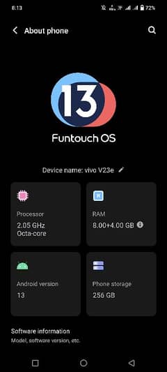 vivo e23e 8/256