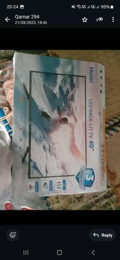 Haier Led tv 40" sale