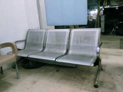 ironsteel 3 seater chair
