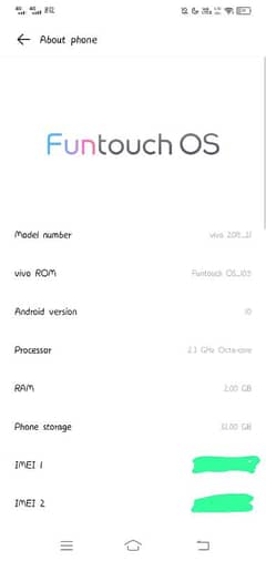 vivo y1s 10/10 condition