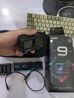 GoPro 9 Black | 9.5/10 condition | 4 batteries | Battery charger