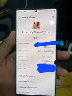 Samsung Note 20 ultra black