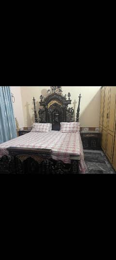 wooden pure chinioti bed set
