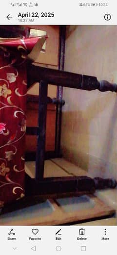 Wooden table of original Acrylic sheet
