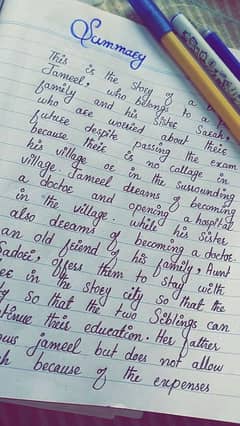 hand writing