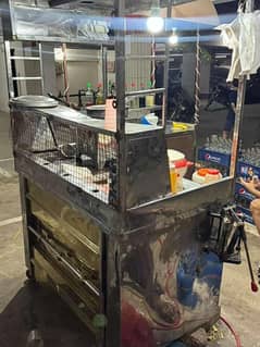 fries and zinger burger stall available for sale 4×2.5 complete setup