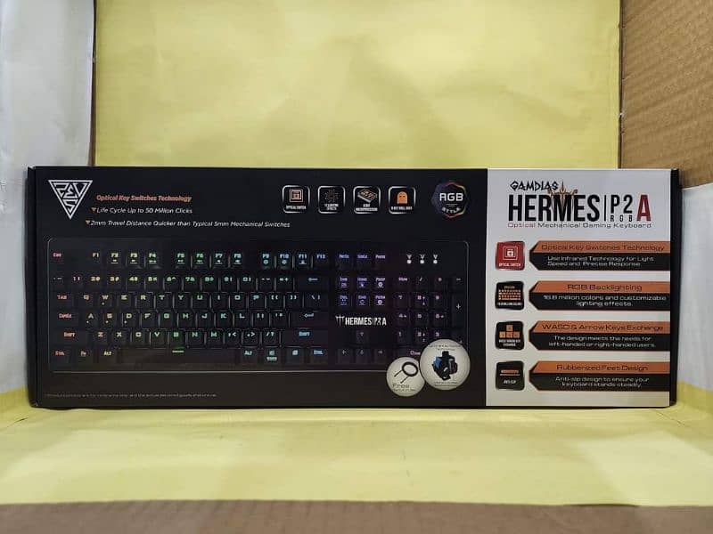 HERMES P2A Optical Mechanical Gaming Keyboard - Gaskell Key 2