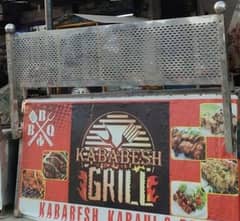 BBQ counter for sale made of steel in good condition