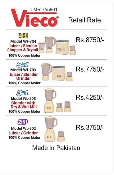 Blender/Juicer/ Grainder for Sale.
