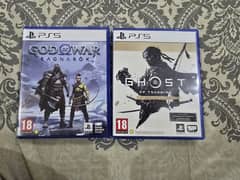 God of War Ragnarok and Ghost of Tsushima - PS5
