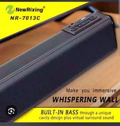 A powerful bluetooth sound bar from NEORIXING BRAND FOR SALE. .