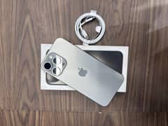 İphone 15pro max 256gb pta aproved 100 health with box cabl
