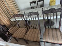 8 dining chairs 3,1,1 sofa set as it is condition