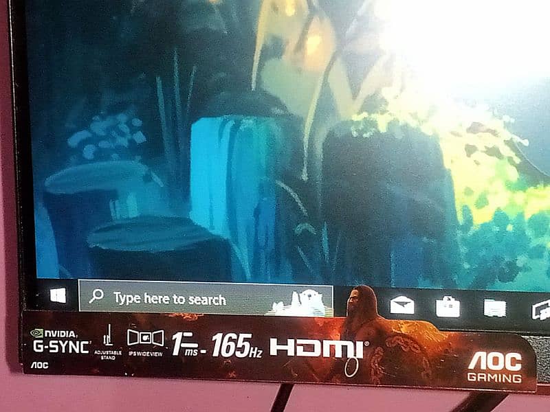 Aoc Monitor Gaming 165 Hertz with line issue  Exchange Available 1