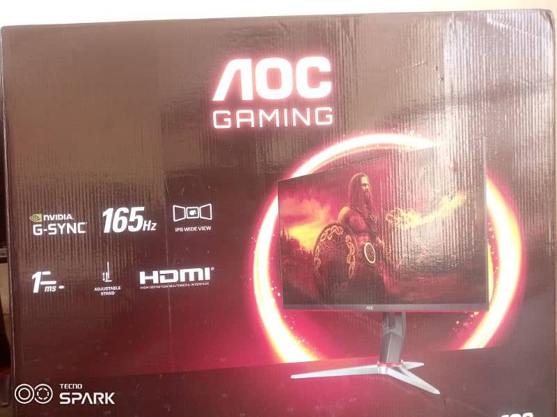 Aoc Monitor Gaming 165 Hertz with line issue  Exchange Available 4