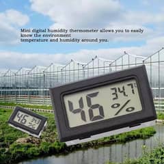 Mini LCD Wireless Digital Thermometer , Indoor Outdoor Humidity Tester
