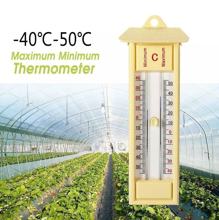Maximum & Minimum Thermometer Poultry Farming Hydroponic System 0