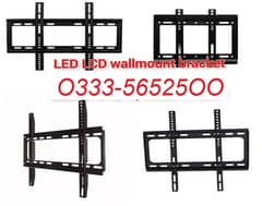 LCD Led TV wall mount bracket imported stands delivery fitting avail