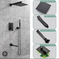 Concealed bath set