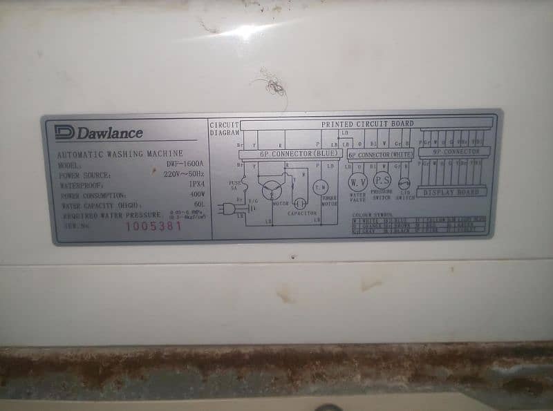 DawLance Automatically Washing Machine 8