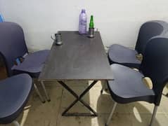 Tables with chairs