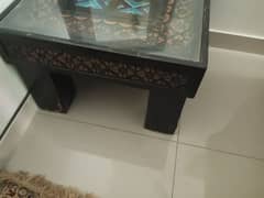 3 table set, glass top