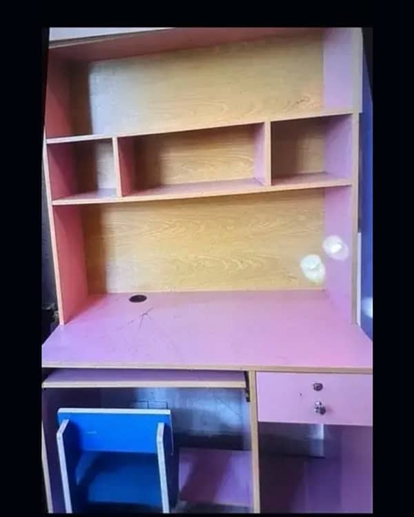 study table plus book shelf 0